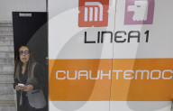 Clara Brugada, Mexico City's Mayor, Tours The Progress Of Reopening Four Stations On Metro Line 1