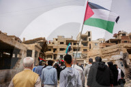 Activists In Yarmouk Camp Organize Solidarity Vigil For Gaza