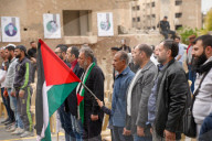 Activists In Yarmouk Camp Organize Solidarity Vigil For Gaza