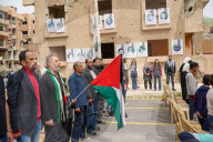 Activists In Yarmouk Camp Organize Solidarity Vigil For Gaza