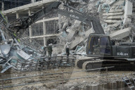 Rescue Operations In Bangkok's Collapsed Building Following A 7.7 Magnitude.