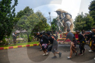 Indonesian Hindu Devotees Celebrate Nyepi Day