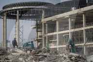 Rescue Operations In Bangkok's Collapsed Building Following A 7.7 Magnitude.