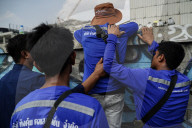 Rescue Operations In Bangkok's Collapsed Building Following A 7.7 Magnitude.