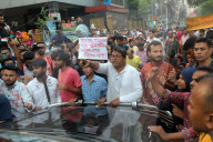 Workers Protest Demanding Unpaid Wages 
