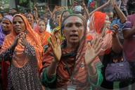Workers Protest Demanding Unpaid Wages 