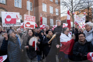 Demonstration Outside The U.S. Embassy In Copenhagen, Condemning U.S. Pressure On Greenland And Denmark.