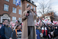 Demonstration Outside The U.S. Embassy In Copenhagen, Condemning U.S. Pressure On Greenland And Denmark.