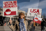 Demonstration Outside The U.S. Embassy In Copenhagen, Condemning U.S. Pressure On Greenland And Denmark.