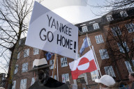 Demonstration Outside The U.S. Embassy In Copenhagen, Condemning U.S. Pressure On Greenland And Denmark.