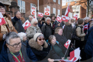 Demonstration Outside The U.S. Embassy In Copenhagen, Condemning U.S. Pressure On Greenland And Denmark.