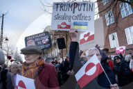 Demonstration Outside The U.S. Embassy In Copenhagen, Condemning U.S. Pressure On Greenland And Denmark.