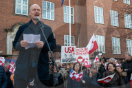 Demonstration Outside The U.S. Embassy In Copenhagen, Condemning U.S. Pressure On Greenland And Denmark.