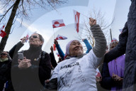 Demonstration Outside The U.S. Embassy In Copenhagen, Condemning U.S. Pressure On Greenland And Denmark.