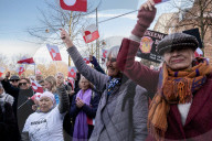 Demonstration Outside The U.S. Embassy In Copenhagen, Condemning U.S. Pressure On Greenland And Denmark.