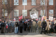 Demonstration Outside The U.S. Embassy In Copenhagen, Condemning U.S. Pressure On Greenland And Denmark.