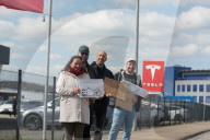 Boycott Against Tesla In Mülheim-Kärlich
