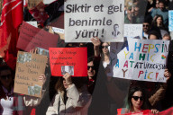 Protest Against Arrest Of Istanbul Mayor Ekrem Imamoglu In Duesseldorf
