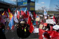 Protest Against Arrest Of Istanbul Mayor Ekrem Imamoglu In Duesseldorf
