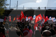Protest Against Arrest Of Istanbul Mayor Ekrem Imamoglu In Duesseldorf