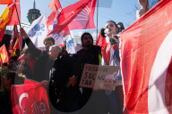 Protest Against Arrest Of Istanbul Mayor Ekrem Imamoglu In Duesseldorf