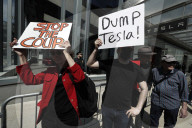 Tesla Protests Against Elon Musk And His Handling Of Government Employees Continue 