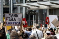 Tesla Protests Against Elon Musk And His Handling Of Government Employees Continue 