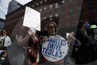 Tesla Protests Against Elon Musk And His Handling Of Government Employees Continue 