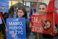 Rally Against The First Abortion Centre In Poland.