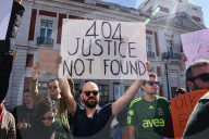 Demonstration In Madrid Against President Recep Tayyip Erdogan