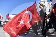Demonstration In Madrid Against President Recep Tayyip Erdogan