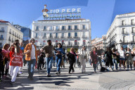 Demonstration In Madrid Against President Recep Tayyip Erdogan