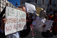 Demonstration In Madrid Against President Recep Tayyip Erdogan