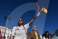 Demonstration In Madrid Against President Recep Tayyip Erdogan