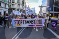 Demonstration In Madrid Against Transphobia