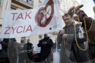 Anti-Choice Aka Pro-Life Protest At The First Polish Abortion Clinic