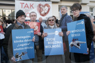Anti-Choice Aka Pro-Life Protest At The First Polish Abortion Clinic