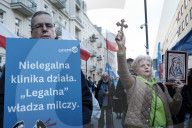 Anti-Choice Aka Pro-Life Protest At The First Polish Abortion Clinic
