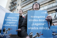 Anti-Choice Aka Pro-Life Protest At The First Polish Abortion Clinic