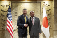 Embattled US SecDef Hegseth in Japan