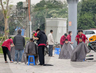 Free Haircuts Offered Outdoors