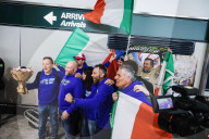 Federica Brignone Arrives At The Milano Malpensa Airport Of After Winning Three FIS Alpine Ski World Cup In Milan