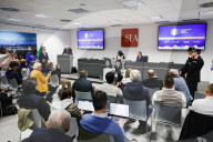 Federica Brignone Arrives At The Milano Malpensa Airport Of After Winning Three FIS Alpine Ski World Cup In Milan