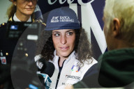 Federica Brignone Arrives At The Milano Malpensa Airport Of After Winning Three FIS Alpine Ski World Cup In Milan