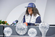 Federica Brignone Arrives At The Milano Malpensa Airport Of After Winning Three FIS Alpine Ski World Cup In Milan