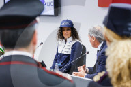 Federica Brignone Arrives At The Milano Malpensa Airport Of After Winning Three FIS Alpine Ski World Cup In Milan