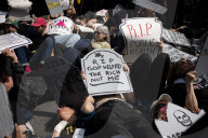 Activists Gather At NYC AIDS Memorial And March To Tesla Dealership For ‚ÄúTesla Takedown‚Äù Rally To Protest DOGE Cuts