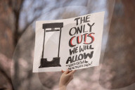 Activists Gather At NYC AIDS Memorial And March To Tesla Dealership For ‚ÄúTesla Takedown‚Äù Rally To Protest DOGE Cuts