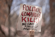 Activists Gather At NYC AIDS Memorial And March To Tesla Dealership For ‚ÄúTesla Takedown‚Äù Rally To Protest DOGE Cuts