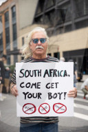 Activists Gather At NYC AIDS Memorial And March To Tesla Dealership For ‚ÄúTesla Takedown‚Äù Rally To Protest DOGE Cuts